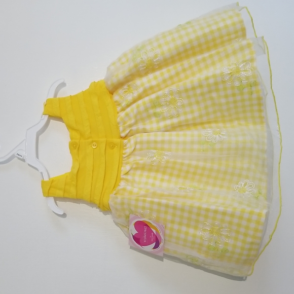 NWT Youngland Baby Yellow Flower Dress - Picture 4 of 11
